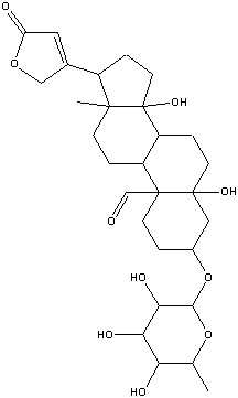 Formule de la convallatoxine